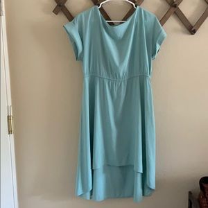 Hi low sea foam green dress